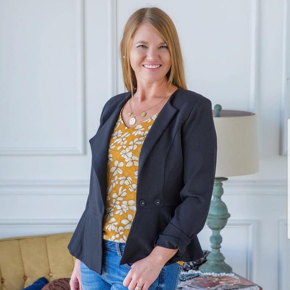 CAbi 3549 Agency Peplum Jacket Size 10 New In Bag - Picture 10 of 10